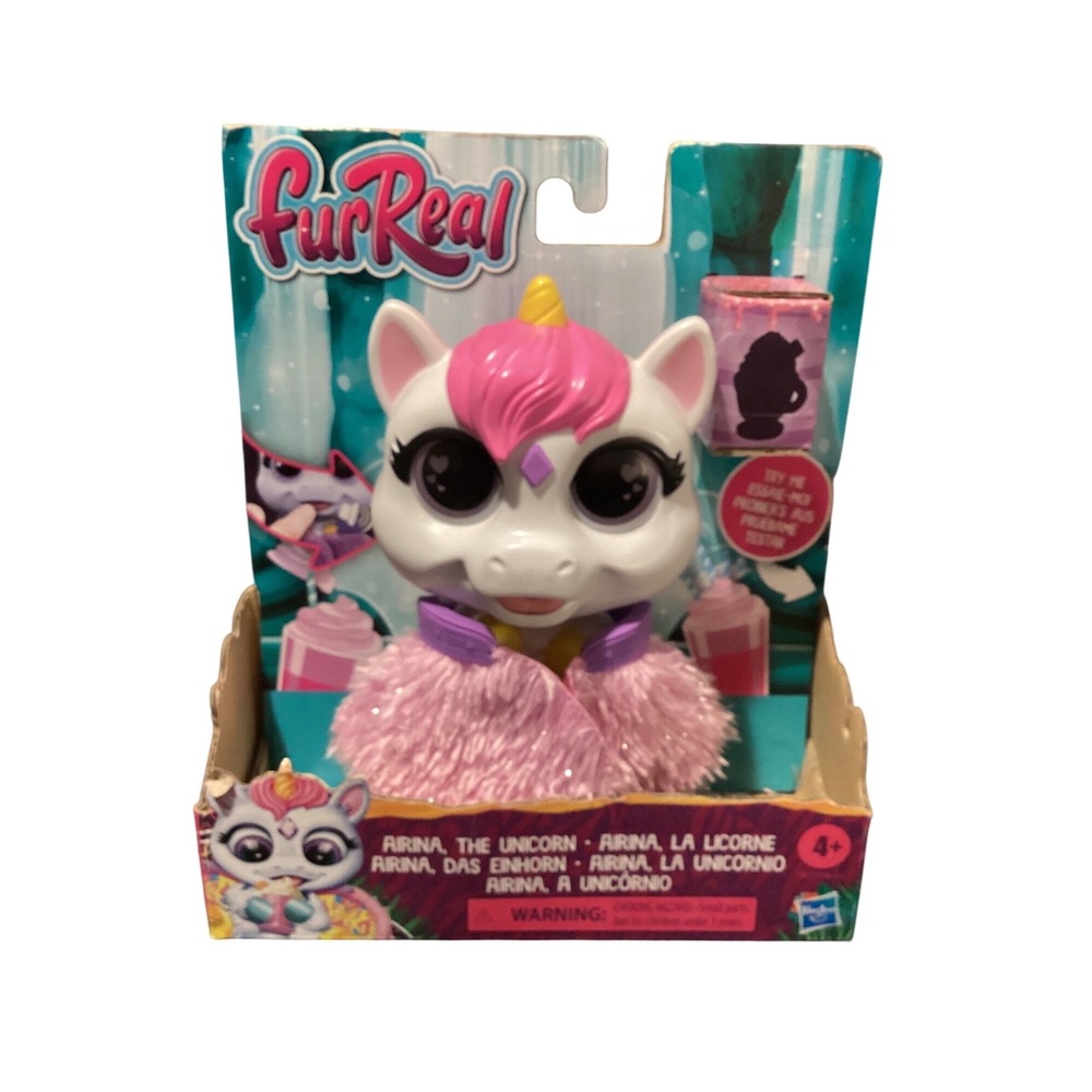 FurReal Airina the Unicorn‎ Interactive Toy Color Changing Eyes Flapping Wings